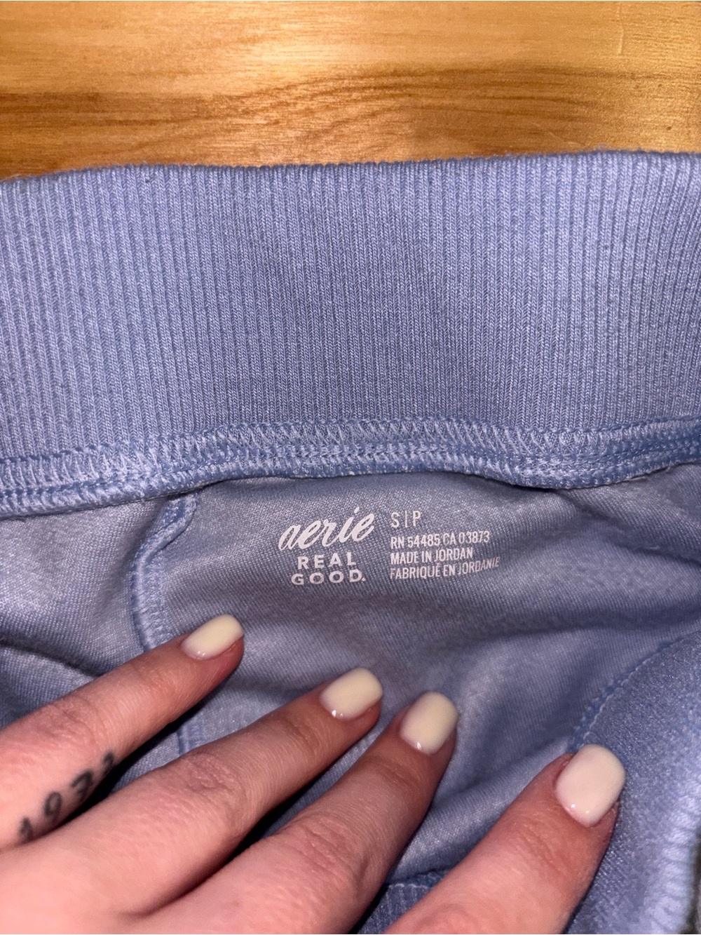 aerie Light Blue Velour Hoodie & Sweatpants Set - Picture 8 of 9